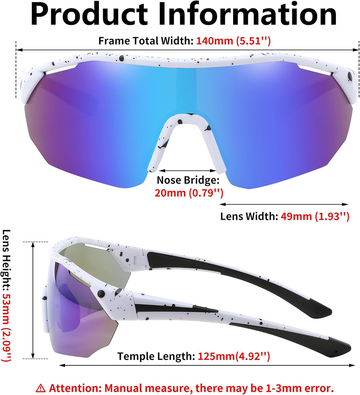 ÉÌƷͼƬ 35 | B0CNCBXTDV | FEISEDY Polarized Sunglasses Baseball Lightweight Frame Men Women Sports Cycling Sun Glasses for MTB UV400 Protection B0056