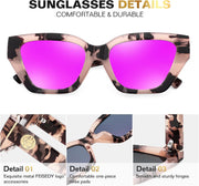 ÉÌƷͼƬ 49 | B0F8N6T6HM | FEISEDY Women's Polarized Cat Eye Sunglasses - UV400 Protection, Trendy Design for Driving & Daily Wear B0299