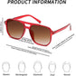 商品图片 87 | B09J8999GR | FEISEDY Retro Square Aviator Sunglasses Women Men 70s Vintage Trendy Plastic Frame Sun Glasses B2835