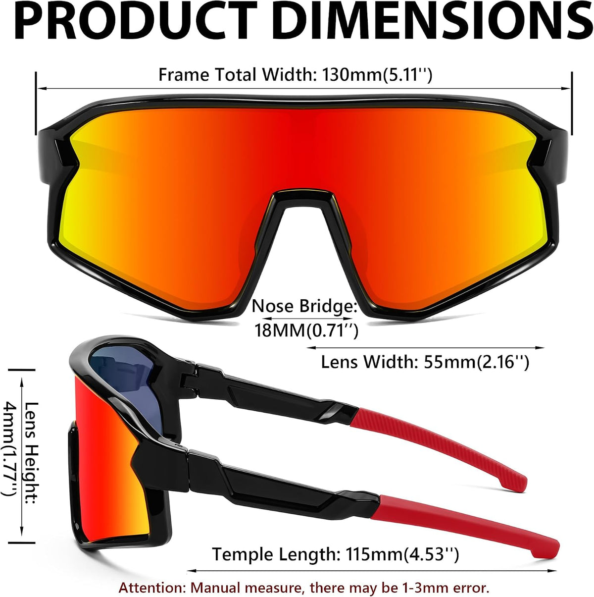 ÉÌƷͼƬ 34 | B0D73JNPNN | FEISEDY Kids Sunglasses Polarized Youth Baseball Sunglasses Sports Cycling Glasses for Boys Girls Age 4-8 B0183