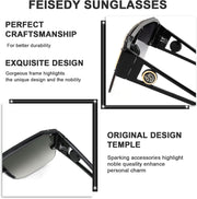 ÉÌƷͼƬ 44 | B09L4V27YS | FEISEDY Square Oversized Sunglasses for Men Women Flat Top B2765