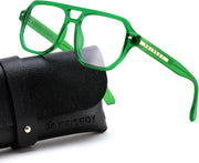 Transparent Green / 49 Millimeters | B0FHJ9XVC1 | FEISEDY Aviator Blue Light Glasses for Men Women, Retro 70s Style Design TR90 Anti Glare Digital Eyestrain & Daily Wear B0284
