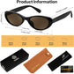 商品图片 7 | B0H6WC71MZ | FEISEDY Retro Oval Polarized Sunglasses for Women Cat Eye TR90 Shades B0460