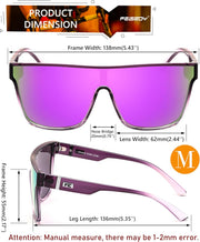 ÉÌƷͼƬ 126 | B0B2836HD6 | FEISEDY Sunglasses for Women Men, Fashion Mirrored Single Lens Shades