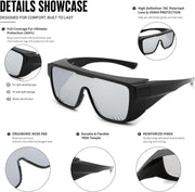 ÉÌƷͼƬ 25 | B0H2Z4Q1KM | FEISEDY Fit Over Glasses Polarized Sunglasses for Men Women B0456
