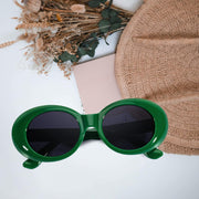 ÉÌƷͼƬ 66 | B074H8KFSZ | FEISEDY Sunglasses White Oval Clout Goggles for Women Men Retro Round Trendy Rimmed Clueless Costume Frame B2253