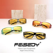 ÉÌƷͼƬ 42 | B089YRDYMP | FEISEDY Polarized Fit Over Glasses Sunglasses Men Women Wrap Around B2593