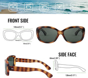 ÉÌƷͼƬ 20 | B094CJFYW6 | FEISEDY Vintage Square Polarized Sunglasses for Women Men Havana Thick Wrap Around Sun Glasses UV400 B2703