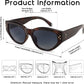 商品图片 14 | B0BZ8DL6L8 | FEISEDY Sunglasses Womens, Retro Cat Eye Sunglasses, Fashion Vintage Cute Stylish UV400 Sunnies B2365