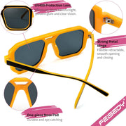 ÉÌƷͼƬ 11 | B0B9BNZRMZ | FEISEDY Retro Aviator Square Sunglasses for Women Men UV400 B2939