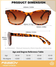 ÉÌƷͼƬ 14 | B0GT8FYMN9 | FEISEDY Bifocal Reading Sunglasses for Women, Trendy Sunglasse Readers, Outdoor Reader Sun Glasses, UV400 Protection B0354