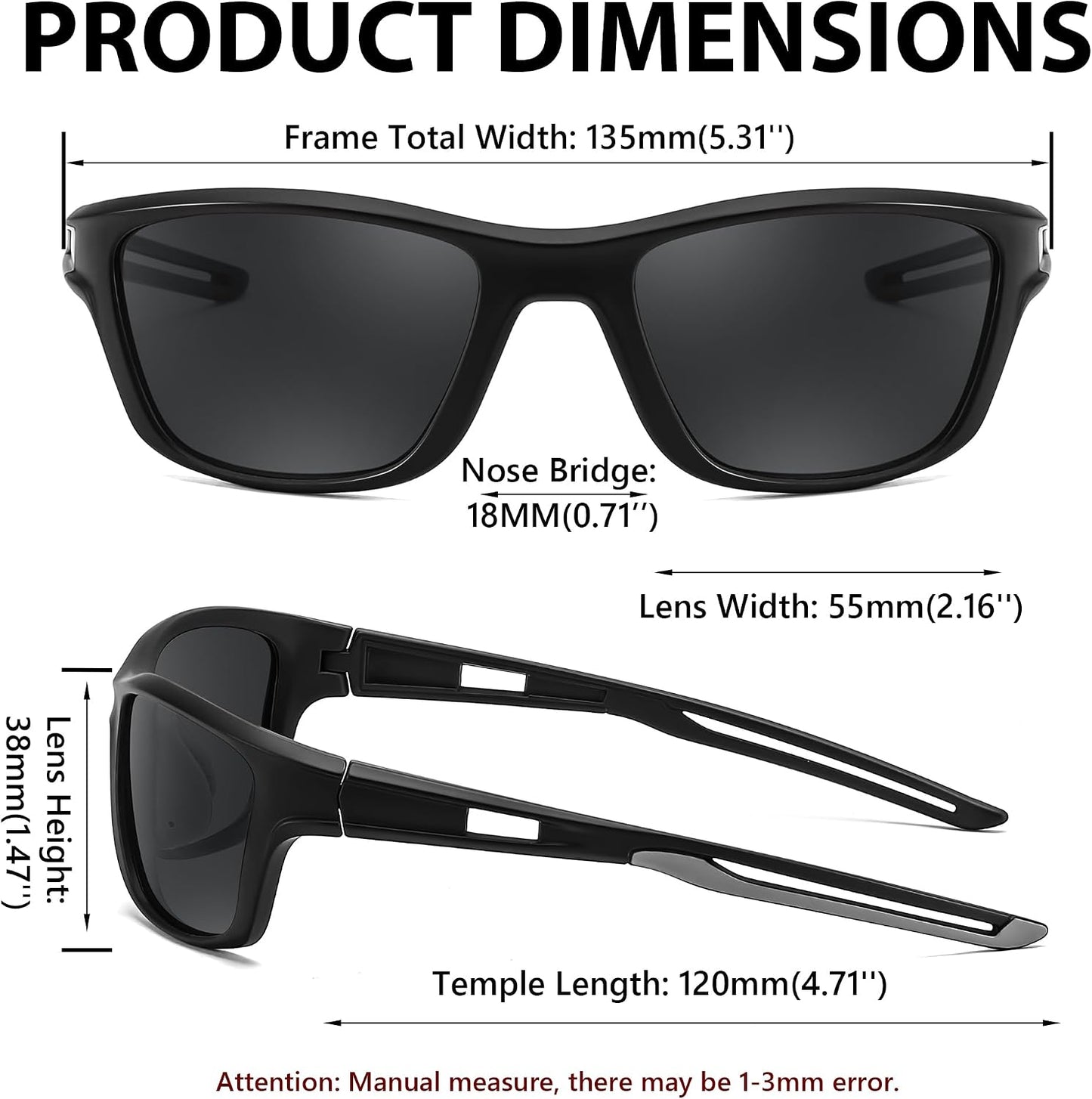 商品图片 35 | B0CTXW1SQG | FEISEDY Sports Polarized Sunglasses For Men Women Cycling Driving Fishing Running UV400 Protection B0125
