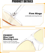 ÉÌƷͼƬ 62 | B0GCVQFPW9 | FEISEDY Blue Light Glasses for Computer Gaming Anti Eyestrain Glasses G2835