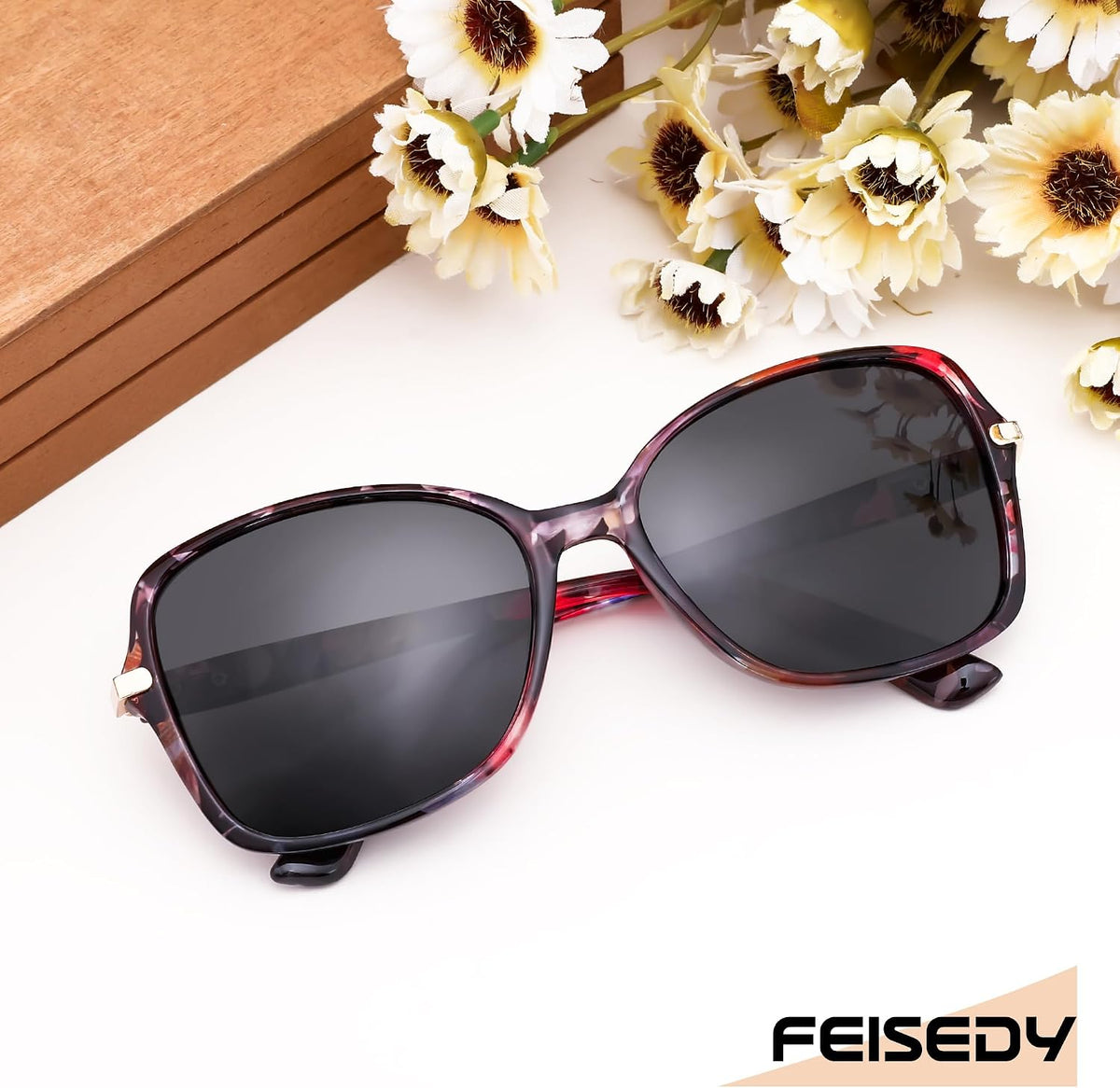 ÉÌƷͼƬ 70 | B09KC567VY | FEISEDY Womens Polarized Sunglasses UV400 Anti Glare Fashion Shades