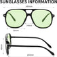 商品图片 17 | B0H1WCGC42 | FEISEDY Retro Square Aviator Sunglasses Women Men Double Bridge B0443