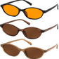 商品图片 49 | B0DMN6519L | FEISEDY Retro Oval Cat Eye Sunglasses for Women 90s Narrow Lightweight Shades Y2k Trendy Sunnies B0257