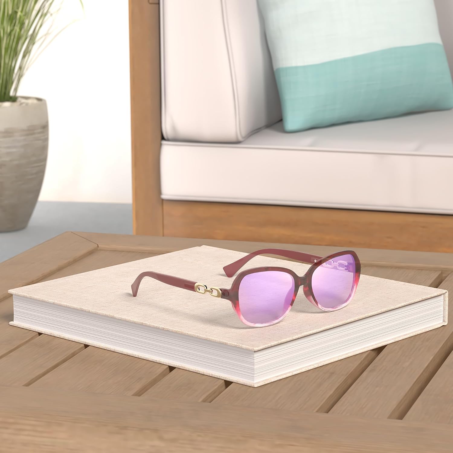 商品图片 25 | B08LPZDDKZ | FEISEDY Womens Polarized Sunglasses Square Wraparound Shades UV400 Mirrored Trendy Sun Glasses for Women B2526