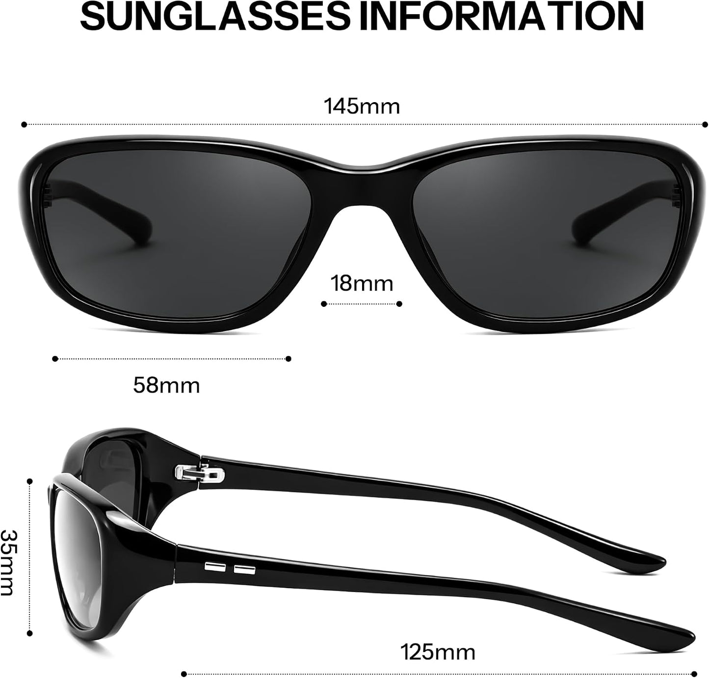 商品图片 6 | B0GLGJQXJW | FEISEDY Y2K Bug Eye Cat Eye Oval Sunglasses for Women Men B0407 | Ultra-lightweight, UV400 protection, Versatile & Chic, Petite faces