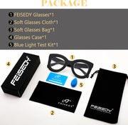 商品图片 6 | B0BGPJR4XZ | FEISEDY Retro Oversized Blue Light Blocking Reading Glasses Thick Frame Anti Glare Digital Eyestrain Readers B2980
