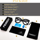 商品图片 6 | B0BGXNJFW2 | FEISEDY Retro Oversized Blue Light Blocking Reading Glasses Thick Frame Anti Glare Digital Eyestrain Readers B2980