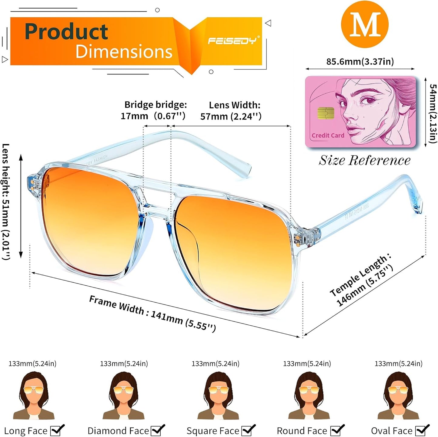 商品图片 121 | B09J8999GR | FEISEDY Retro Square Aviator Sunglasses Women Men 70s Vintage Trendy Plastic Frame Sun Glasses B2835