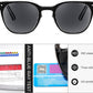商品图片 5 | B0CSNK73XH | FEISEDY Round Reading Sunglasses for Men and Women Stylish Blue Light Blocking Readers B0113