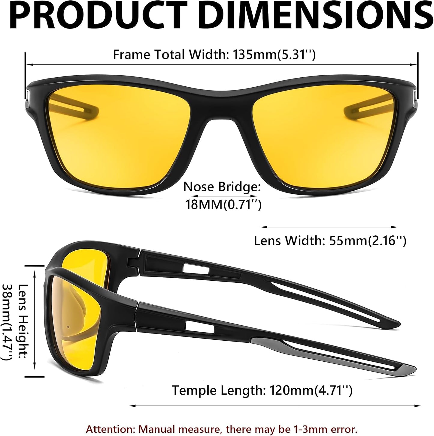 商品图片 28 | B0CTXW1SQG | FEISEDY Sports Polarized Sunglasses For Men Women Cycling Driving Fishing Running UV400 Protection B0125