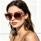 商品图片 42 | B0CNCTSQ2Z | FEISEDY Trendy Polarized Sunglasses, Oversized Irregular TR Frame for Women Men, Retro Shades UV400 B0016