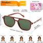 商品图片 41 | B0H2V9BFS5 | FEISEDY Retro Polarized Aviator Square Sunglasses for Women Men UV400 B0357