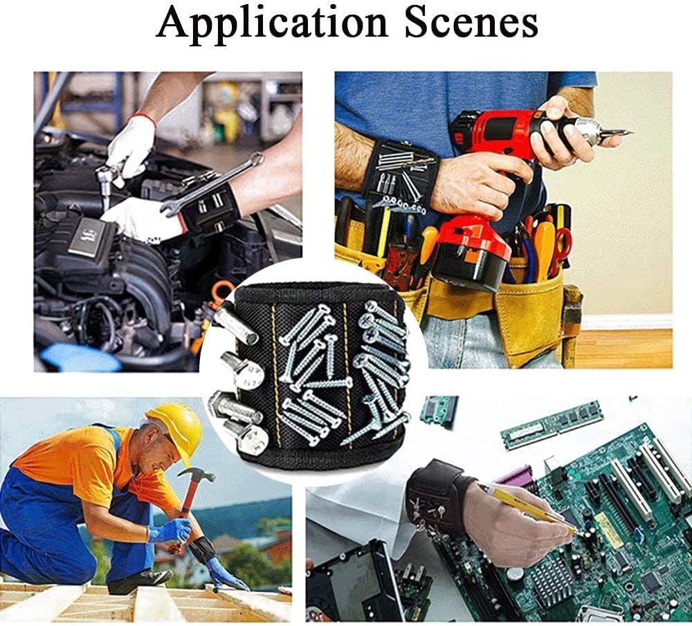 商品图片 7 | B0F4W99W69 | Magnetic Wristband for Holding Screws, Nails and Drill Bits for Dad, Husband, Grandpa, Handyman