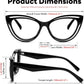 商品图片 7 | B0D56HXLGF | FEISEDY Blue Light Blocking Glasses Women Vintage Cat Eye Frame Anti Fatigue B0169