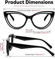 ÉÌƷͼƬ 7 | B0D56HXLGF | FEISEDY Blue Light Blocking Glasses Women Vintage Cat Eye Frame Anti Fatigue B0169