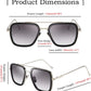 商品图片 11 | B07VFM34S4 | FEISEDY Retro Aviator 70s Pilot Sunglasses Men Trendy Women Square Sun Glasses Driving Outdoors B2510