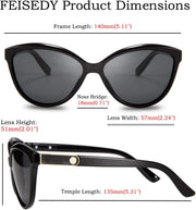 ÉÌƷͼƬ 20 | B07VB227XS | FEISEDY Classic Cateye Polarized Sunglasses for Women 100% UV Protection B2512
