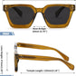 商品图片 13 | B0C9J9VMJL | FEISEDY Sunglasses Men Women Polarized, Chunky Square Thick Frame, Rectangle UV400 Shade Sun Glasses B2396