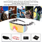 商品图片 40 | B096SD9GGG | FEISEDY Oversized Mirror Shield Sport 80s Sunglasses Ski Goggles Flat Top One Piece Futuristic Visor Women Men B2522