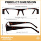 商品图片 11 | B0GY48FJF1 | FEISEDY Chic Semi Rimless Blue Light Glasses for Women B0431
