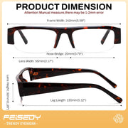 ÉÌƷͼƬ 11 | B0GY48FJF1 | FEISEDY Chic Semi Rimless Blue Light Glasses for Women B0431