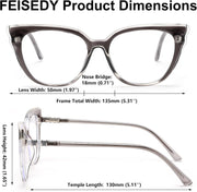 ÉÌƷͼƬ 20 | B0D5XLRPP2 | FEISEDY Cat Eye Blue Light Blocking Glasses for Women Anti Eyestrain & UV B0182