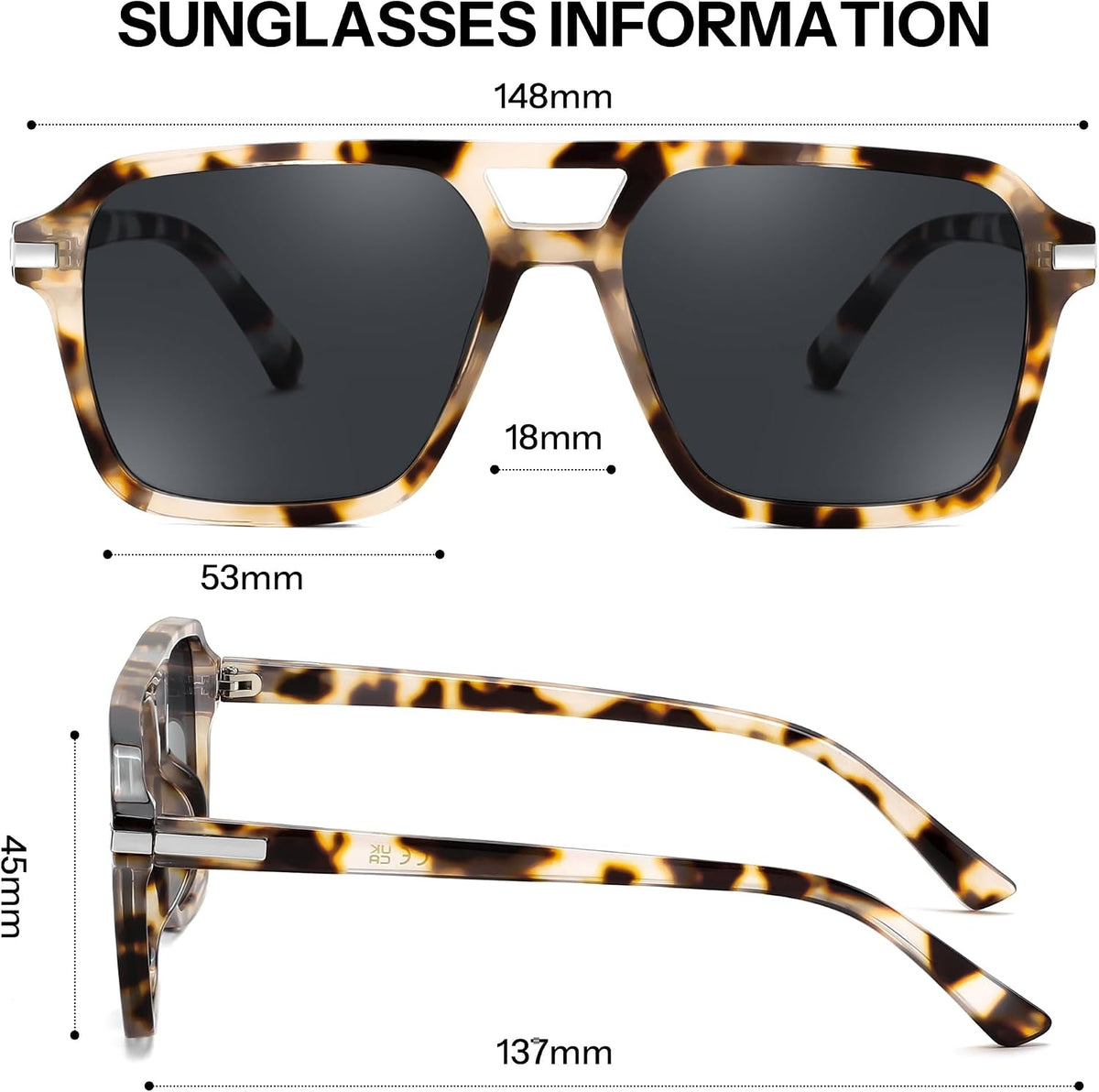 ÉÌƷͼƬ 12 | B0H1W78PMP | FEISEDY Retro Square Aviator Sunglasses Women Men 70s Trendy B0434