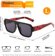 ÉÌƷͼƬ 5 | B0D3M21LQ4 | FEISEDY Square Sunglasses for Women Men Rectangle Classic Sunglasses Designer Thick Frame Shades Sun Glasses UV400 B0166