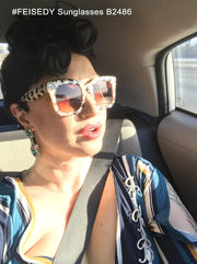 ÉÌƷͼƬ 48 | B07Q31N6CH | FEISEDY Vintage Butterfly Sunglasses Designer Luxury Sun Glasses B2486