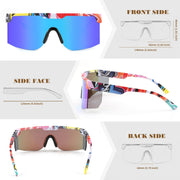 ÉÌƷͼƬ 11 | B0CFFGCBZ6 | FEISEDY Sunglasses Women Men Sports, 80s Visor Retro Neon Square Sun Glasses, Miorred Shades UV400 B0004