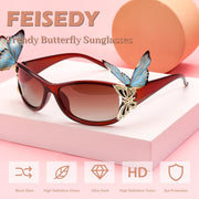 ÉÌƷͼƬ 43 | B0CNRQ7WVZ | FEISEDY Y2K Women Polarized Sunglasses Butterfly Wrap Around UV400 Shades