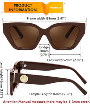 ÉÌƷͼƬ 38 | B0F8N6T6HM | FEISEDY Women's Polarized Cat Eye Sunglasses - UV400 Protection, Trendy Design for Driving & Daily Wear B0299