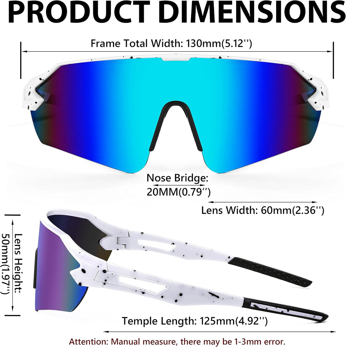 ÉÌƷͼƬ 36 | B0BQLPB8JV | FEISEDY Sports Sunglasses for Men and Women, UV400 Protection Outdoor Cycling Driving Fishing Glasses B2987
