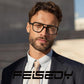商品图片 2 | B0CNCZF5FL | FEISEDY Retro Aviator Reading Glasses Square Readers for Women Men B0068 | Spring Hinge, Blue Light Reading Glasses,Stylish reading glasses for men