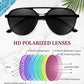 商品图片 6 | B0H1BPNZ36 | FEISEDY 70s Retro Aviator Sunglasses Polarized UV400 for Men Women B0453