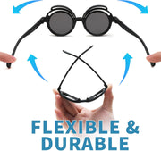 ÉÌƷͼƬ 4 | B0CQBTQZFP | FEISEDY Baby Polarized Round Sunglasses Flexible Rubber Shades with Strap for Infant Toddler Newborn Age 0-24 Months B0060
