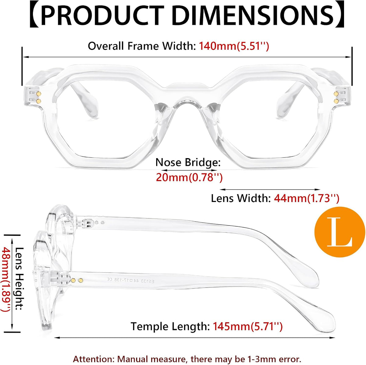 ÉÌƷͼƬ 21 | B0CSSL3RWH | FEISEDY Retro Octagon Blue Light Glasses for Women Men Vintage Polygon Anti Glare Eyeglasses B0102